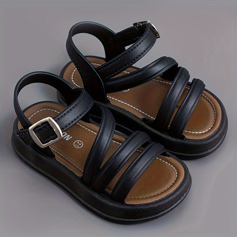 Boys Beach Sandals Breathable Quick-Dry PVC Non-Slip Adjustable Water Shoes