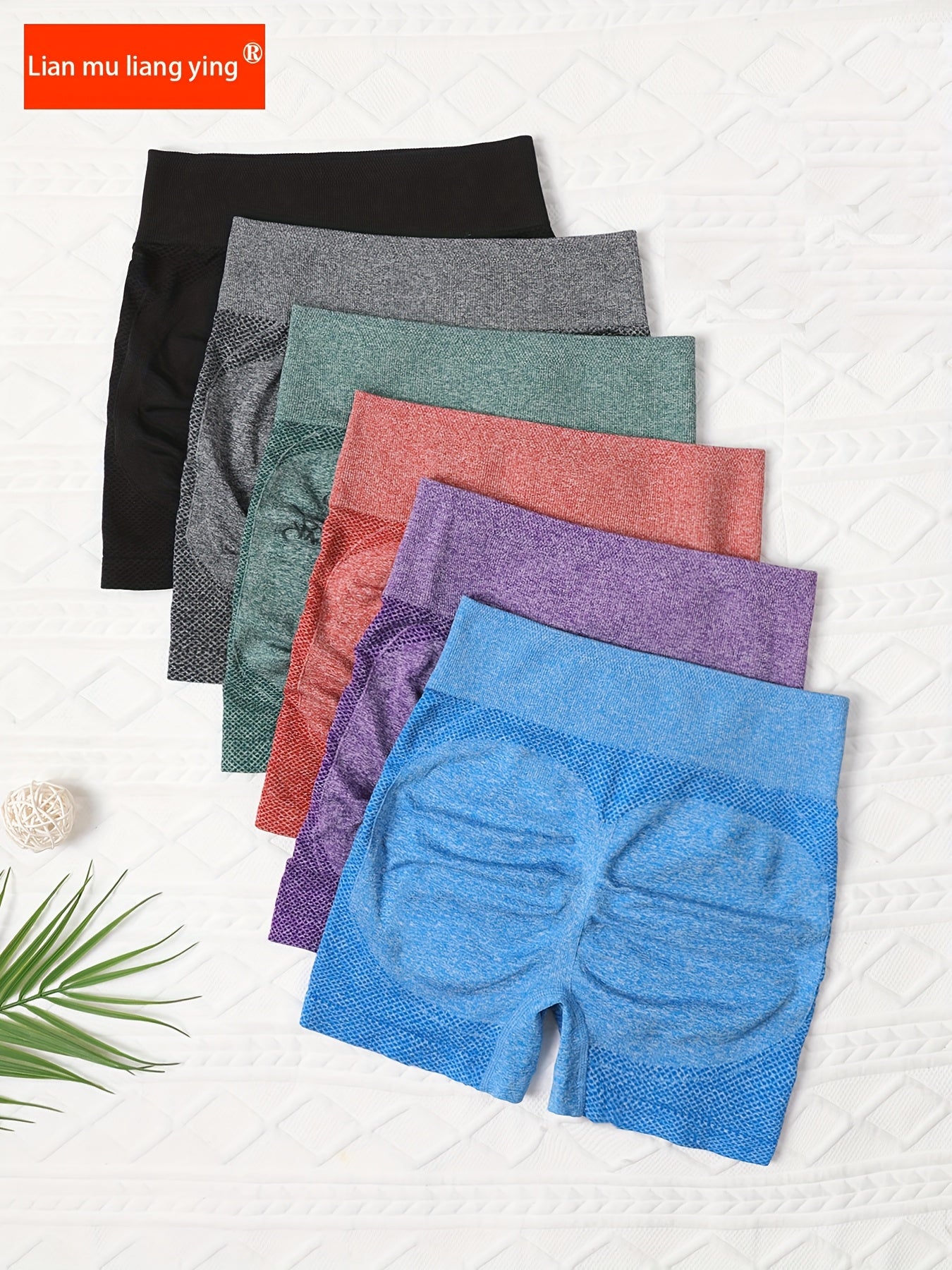 Women's High-Waist Yoga Shorts Plus Size Butt-Lifting Seamless Workout Set