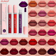 Set de labiales mate para mujer, 25 colores, a prueba de agua, de larga duración, tonos rojos