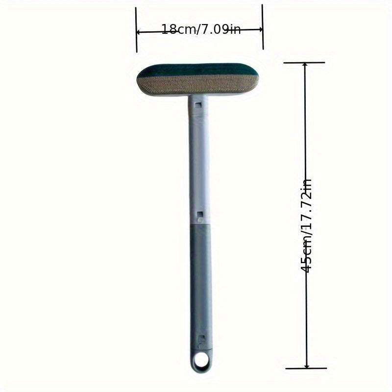 Нейлоновая щетка для удаления шерсти домашних животных с длинной ручкой для ухода за собаками и уборки