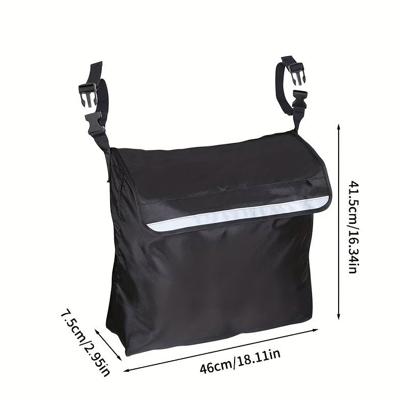 Large Capacity Hanging Storage Bag for Shopping Trolleys with Multiple Pockets