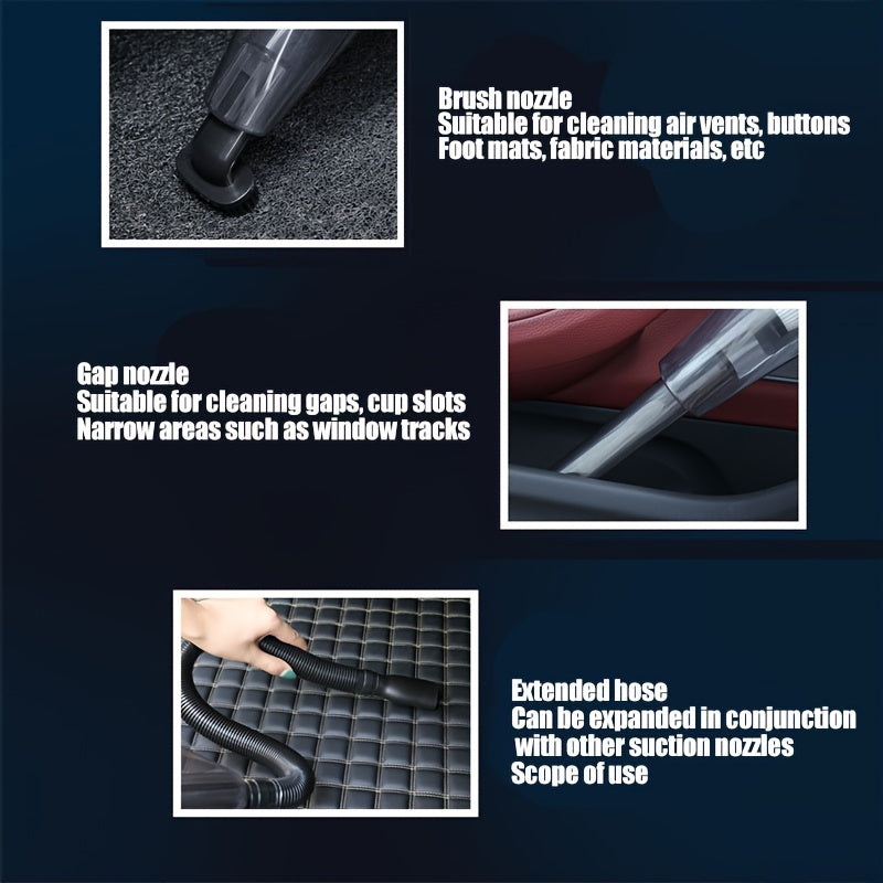 Wired Handheld Car Vacuum Cleaner High Power Strong Suction for Cars and Homes