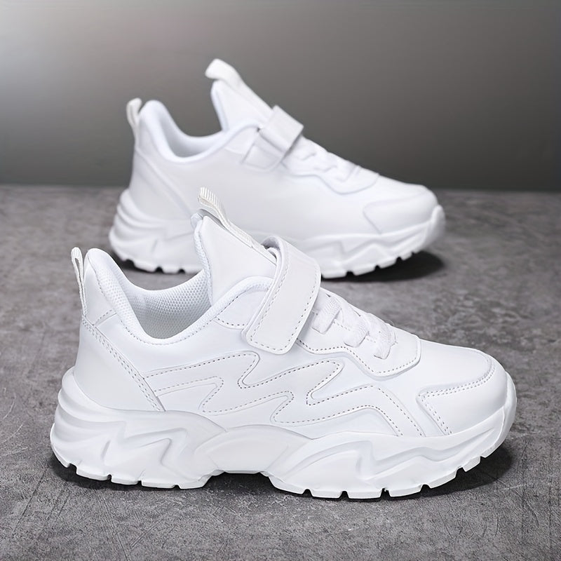 Unisex Kids' Casual Sneakers Lightweight Solid Color Low Top for Outdoor Activities