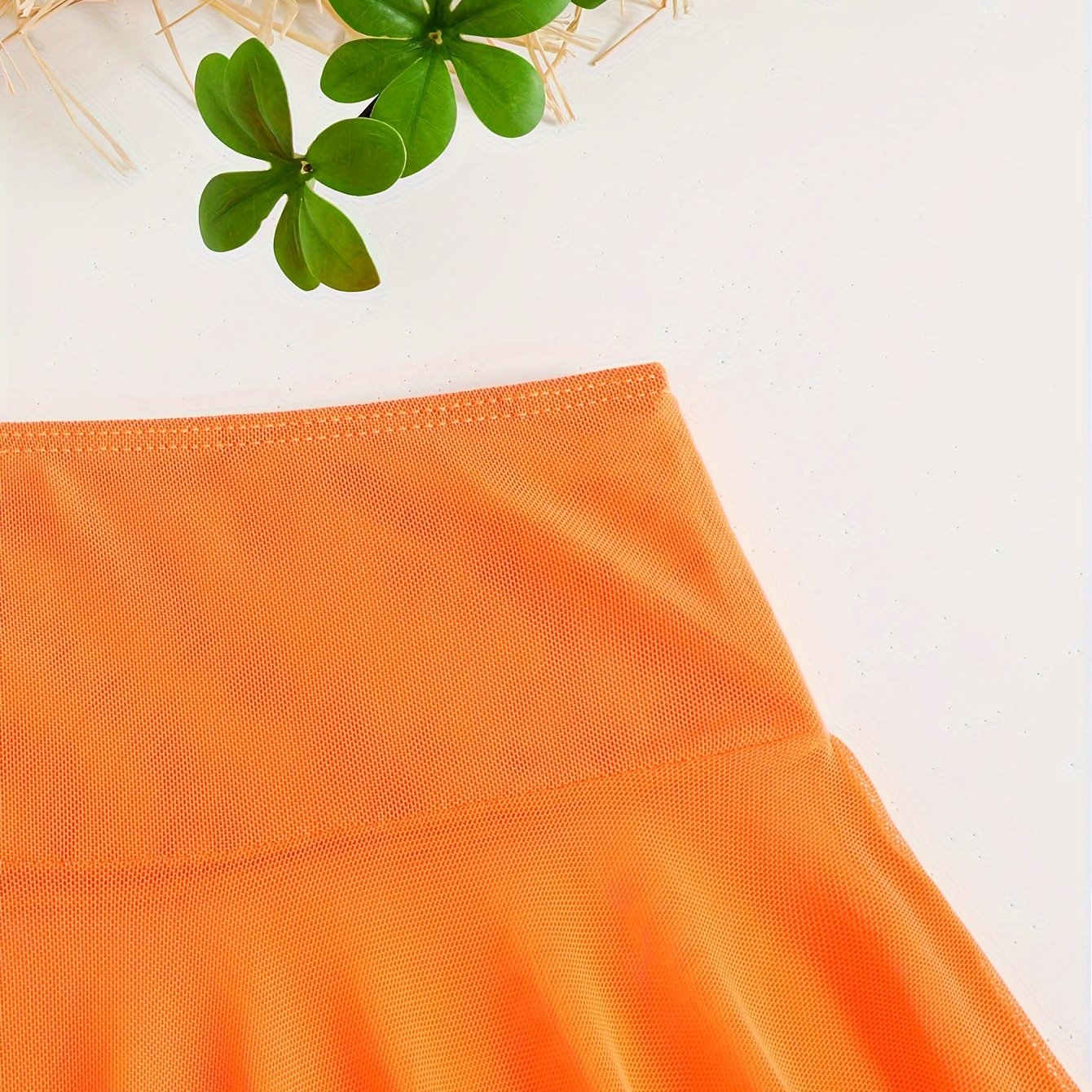 Falda de playa transparente de cintura alta para mujer, para trajes de baño y ropa de vacaciones