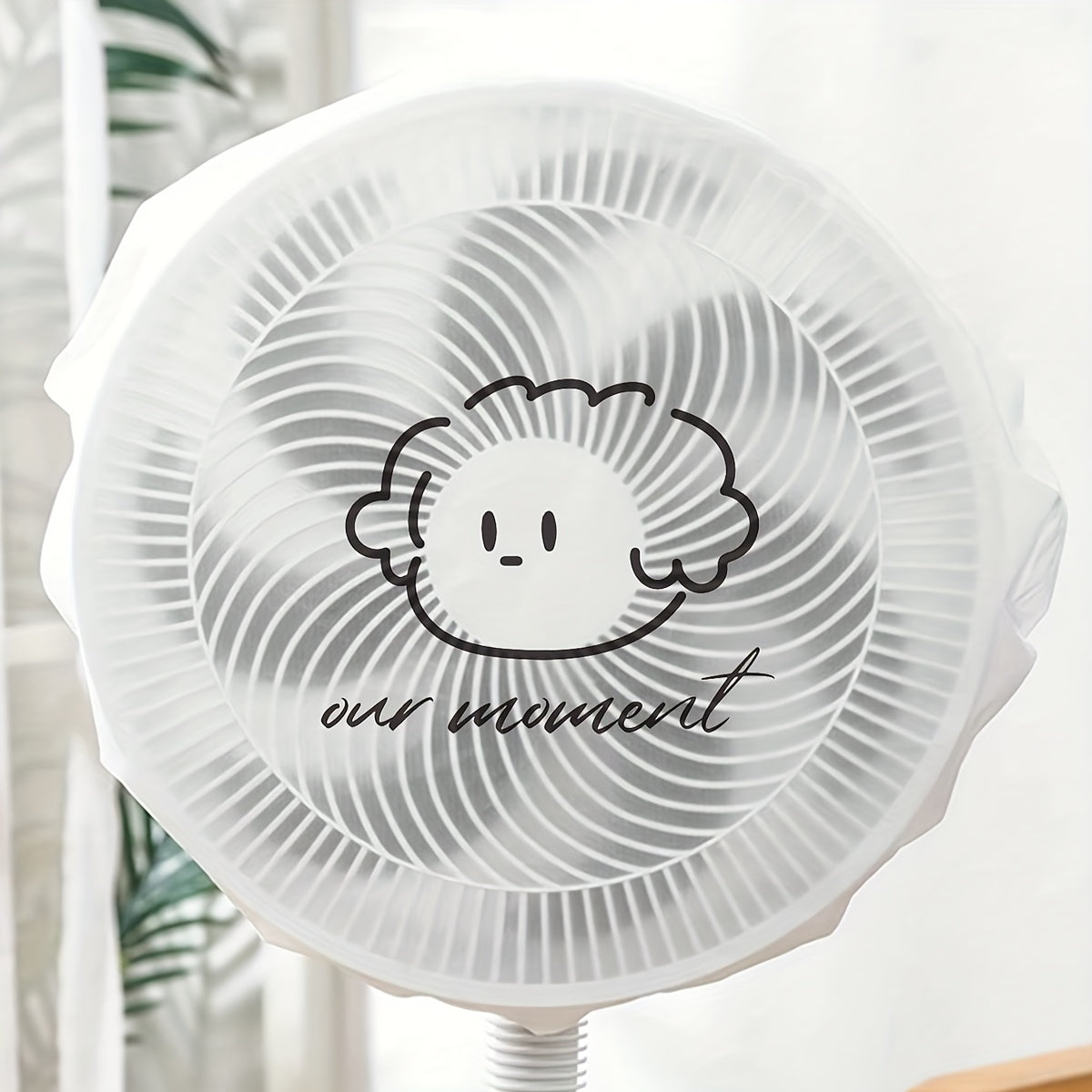 Funda de polvo con diseño de ángel adorable para ventilador eléctrico con impresión "Nuestro momento" Soporte vertical para uso doméstico