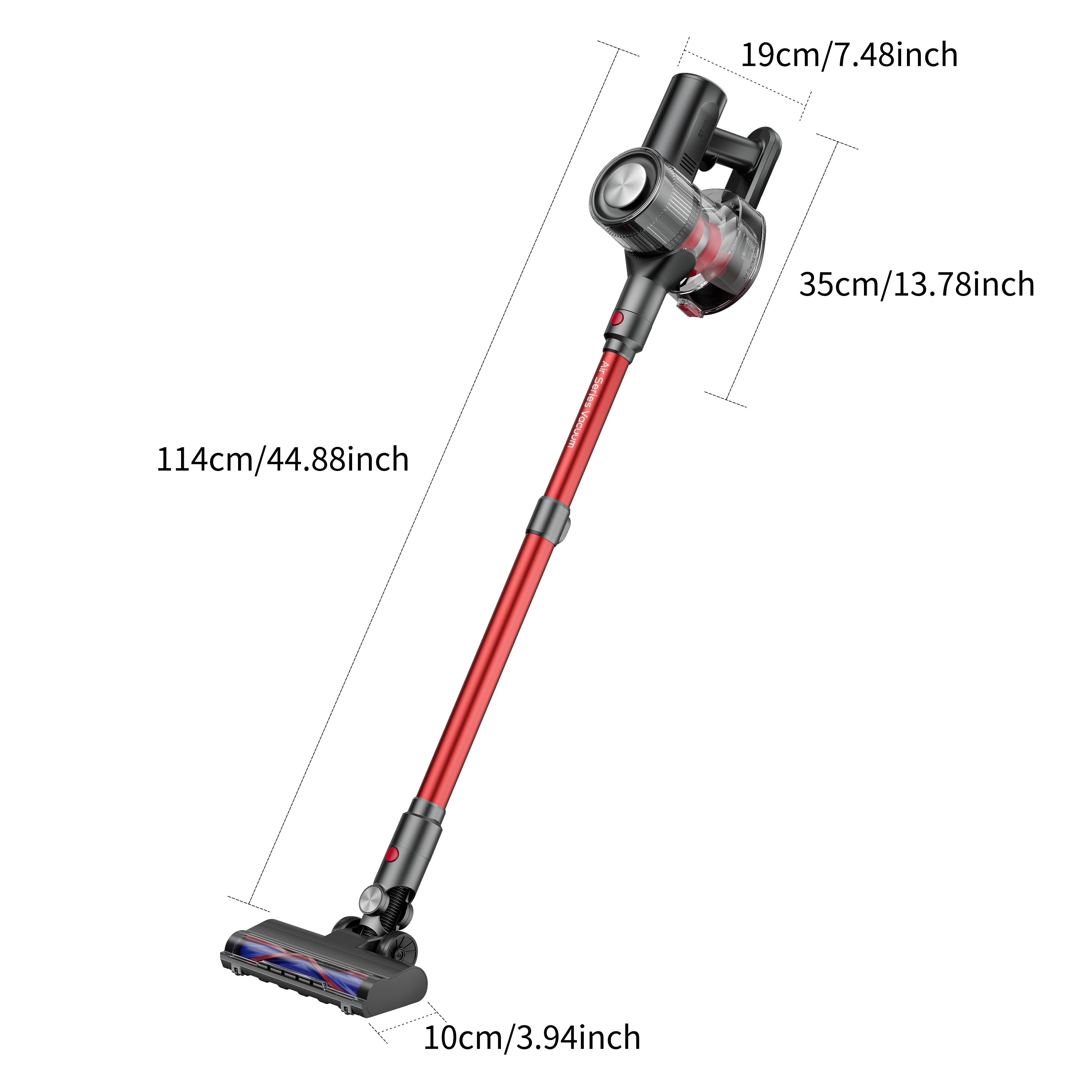 Qisqichli tozalash qurilmasi 200W, shovqinsiz motor, 33KPa kuchli suv olish, 2L chang qopqog'i, 50 minut ishlash vaqti, jim, yengil