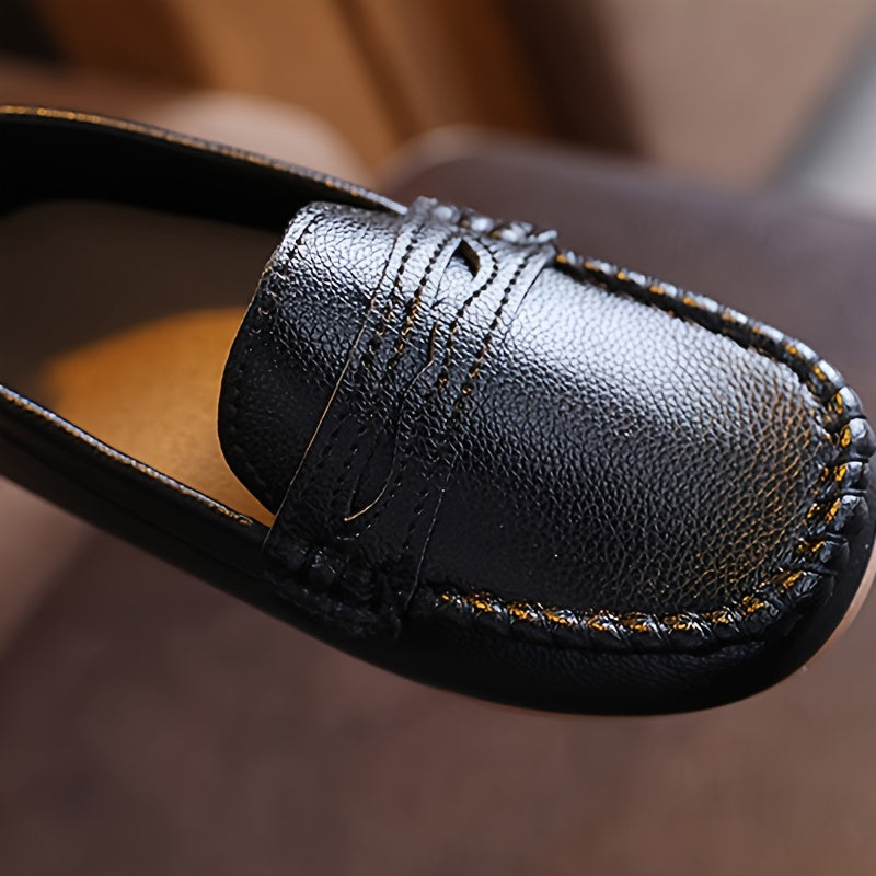 Yigitlar uchun Vintage Slip-On Loafers engil, sirpanmaydigan poyabzal, barcha mavsumlar uchun