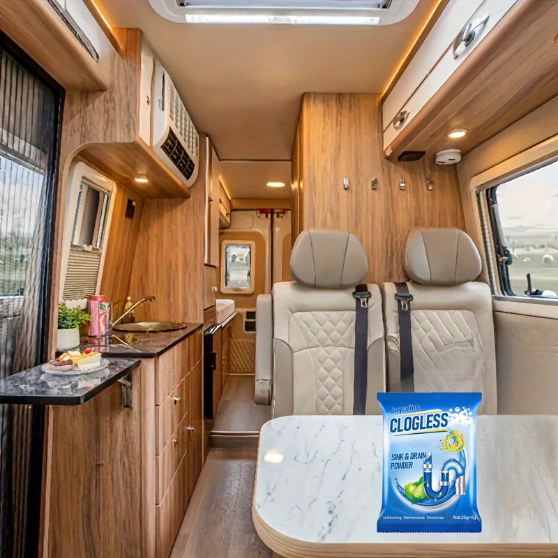 Polvo desatascador para inodoros y tuberías, de acción rápida, uso en baño y cocina