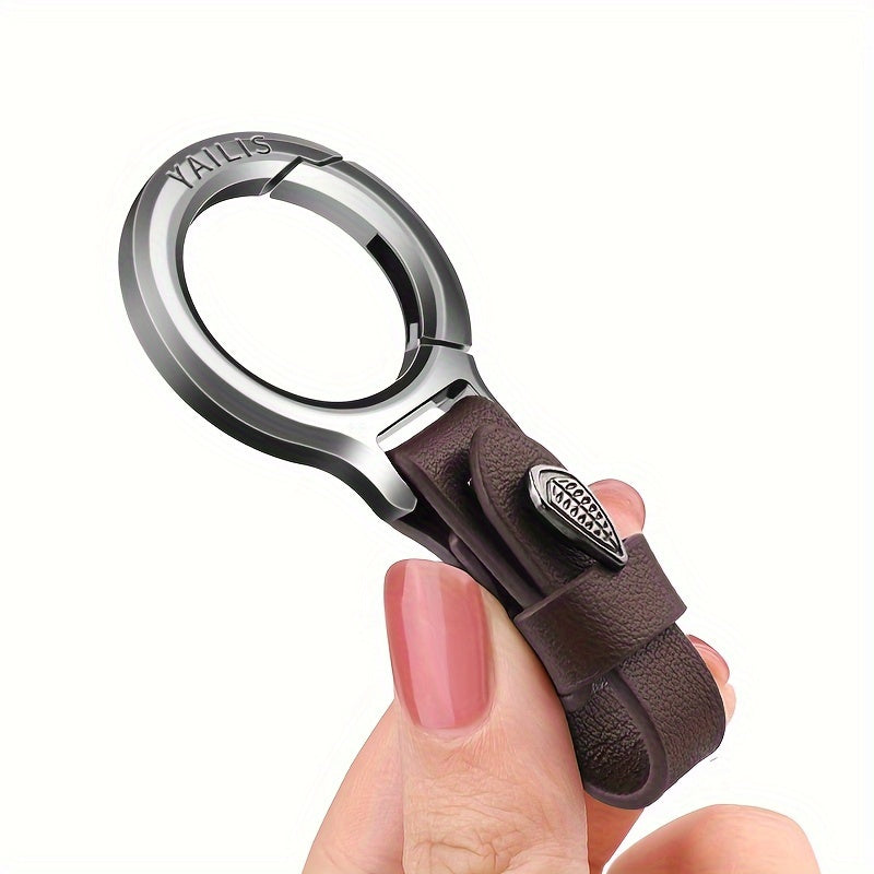 Avtomobil kalitlari uchun kalit halqasi bilan metall kalit zanjiri.