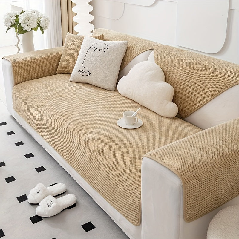 Нескользящая накидка на диван для домашних животных и декора, водонепроницаемая, легкая установка