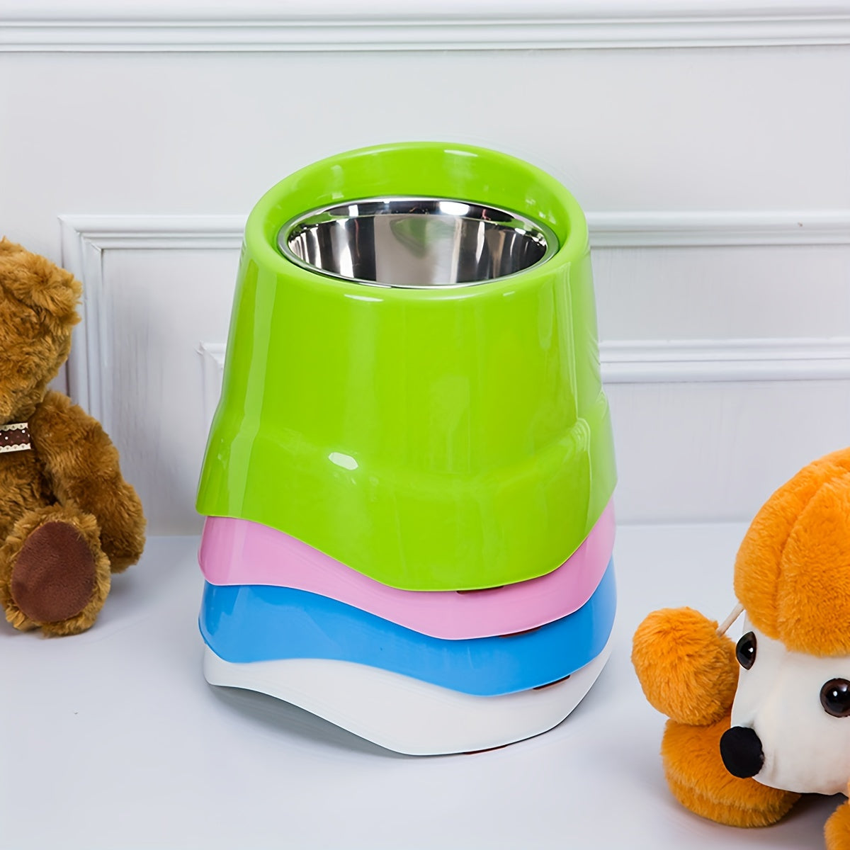 Stainless Steel Elevated Food Bowl for Tall Small and Medium Dogs