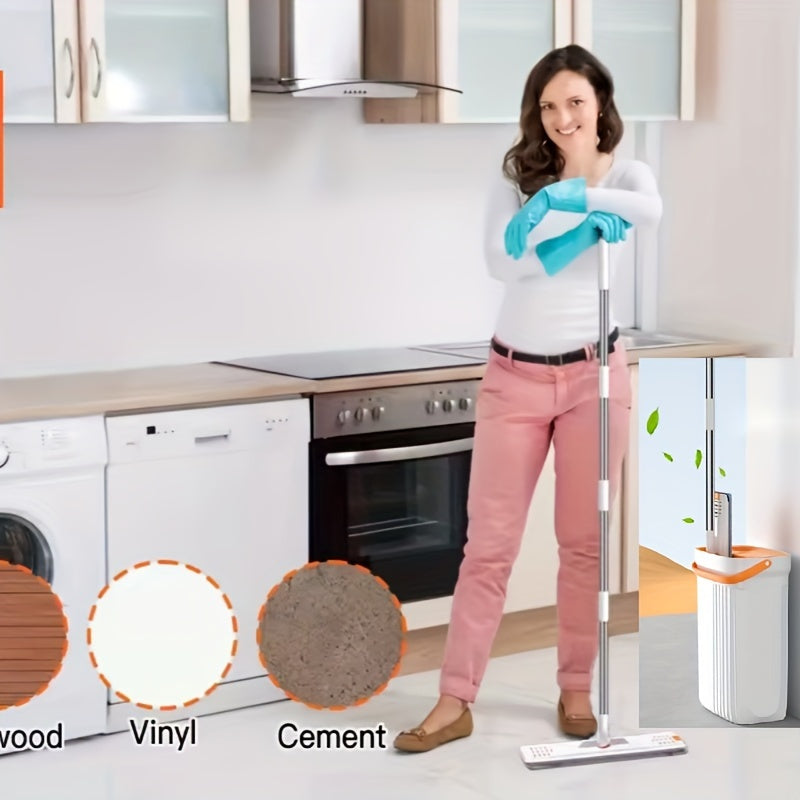 2-in-1 Scraping and Separating Bucket Set for Wood Vinyl Cement Floors