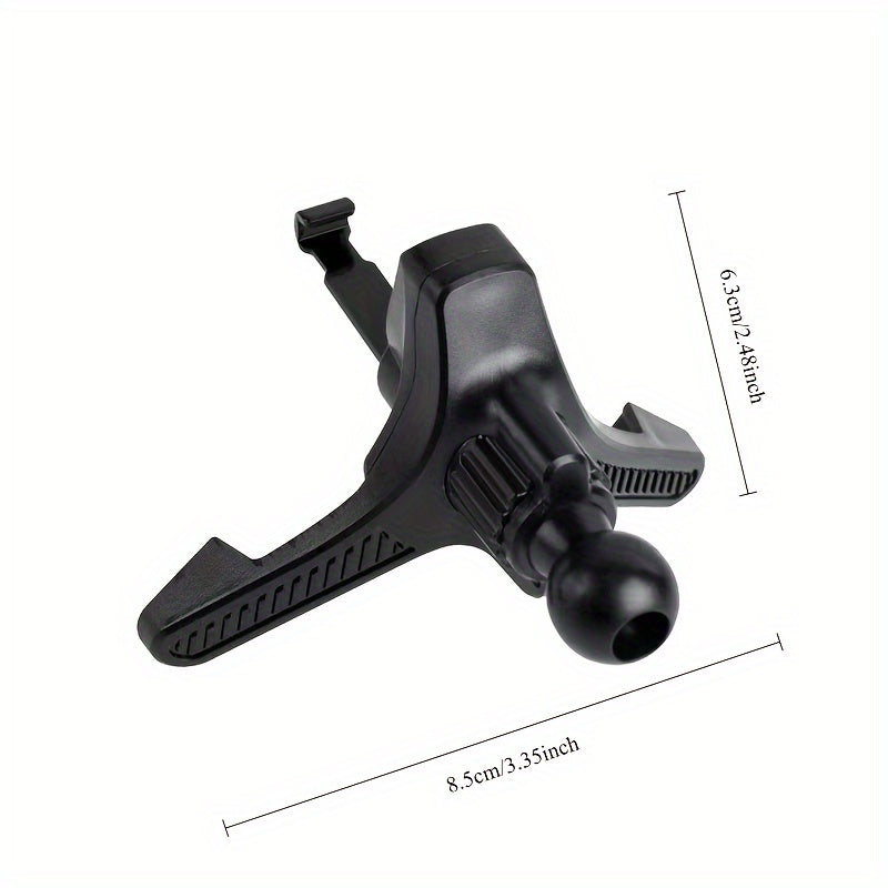 Car AC Vent Mount Durable ABS Triangle Rotating Hook with Metal Clasp