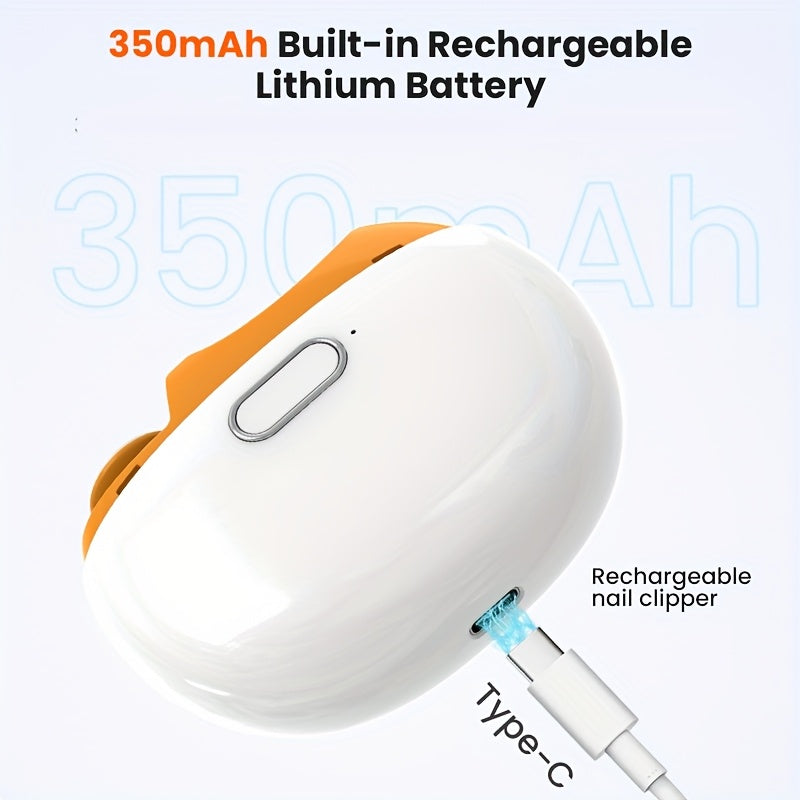 Cortapelos eléctricos para uñas recargables por USB con luz LED y pantalla digital. Seguro para todas las edades