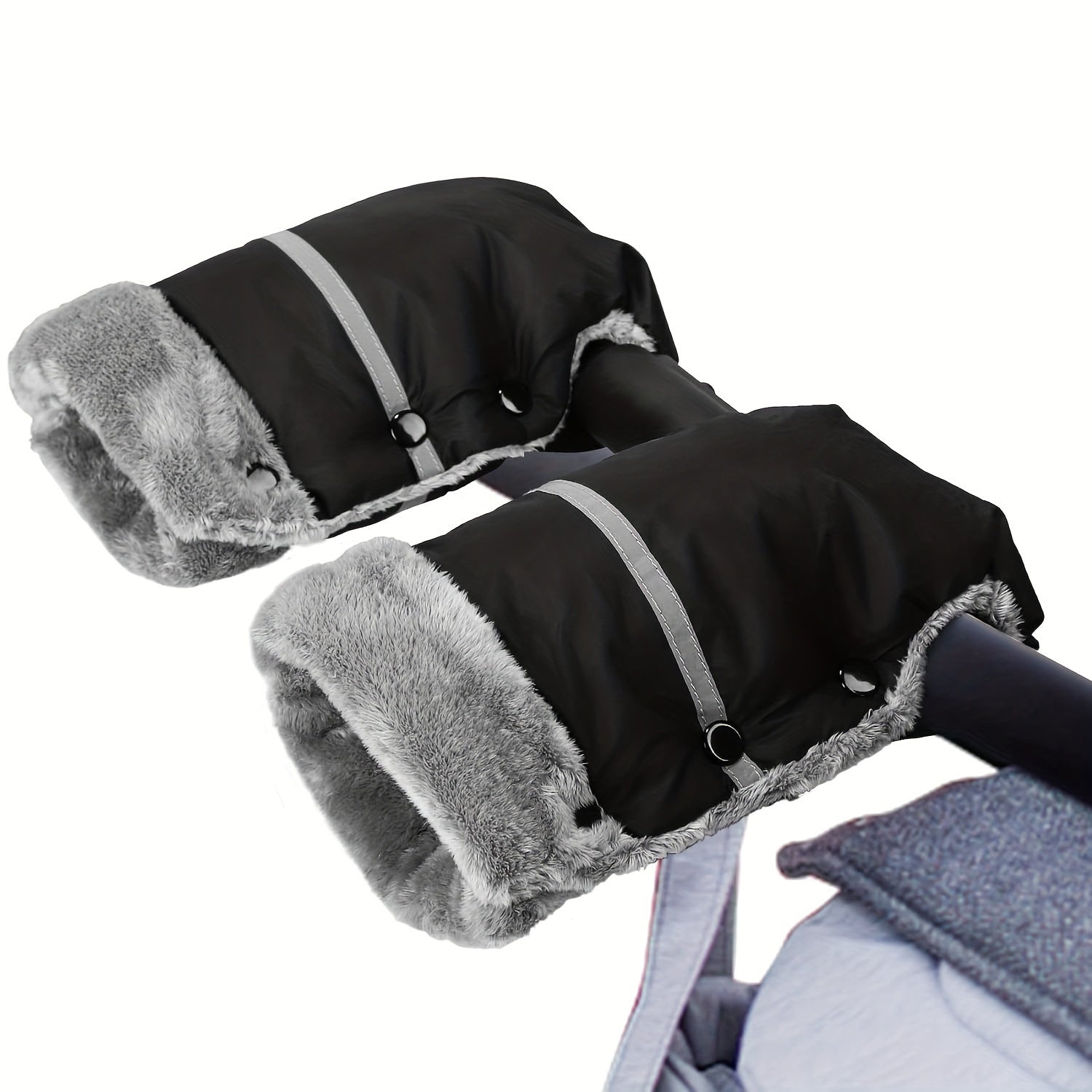 Guantes para cochecito de bebé para niños, impermeables, a prueba de viento, cubiertas de reposabrazos para invierno para carritos
