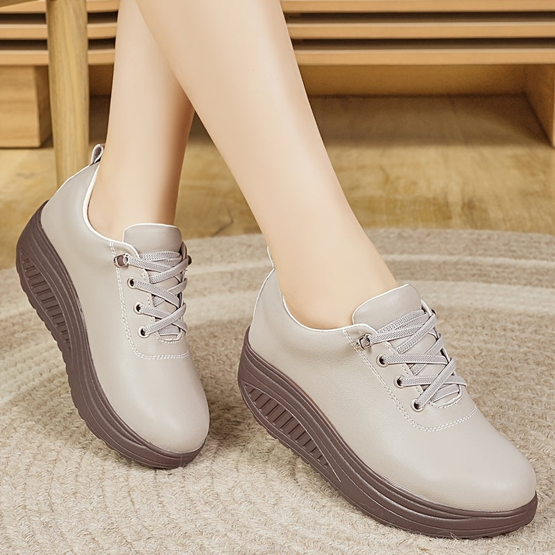 Women’s Casual Lace-Up Loafers Slip-On Walking Shoes All-Season Comfort