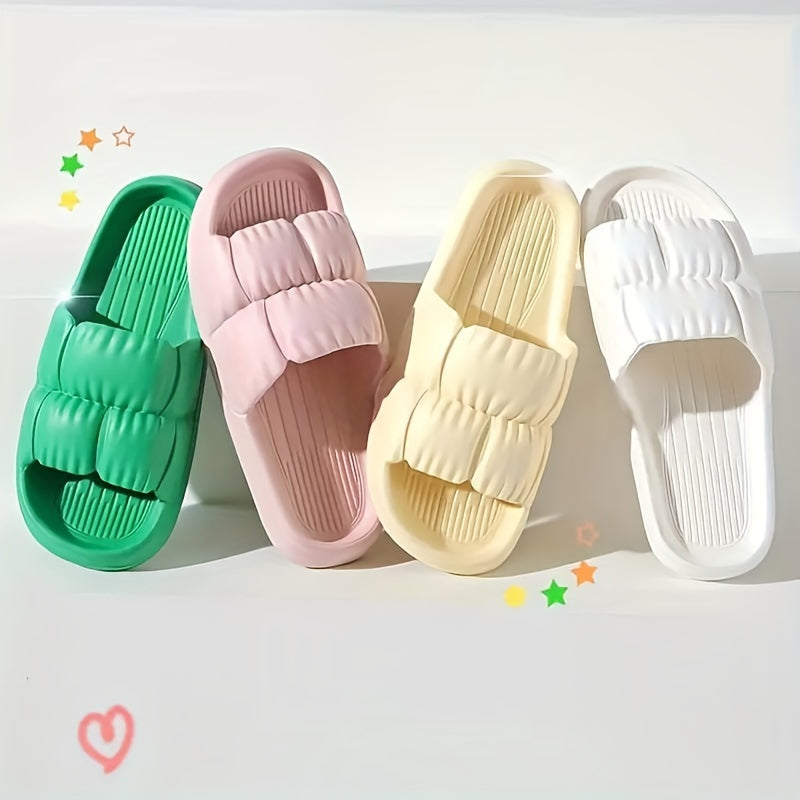 Uniseks ichki va tashqi uy poyabzali yumshoq va qulay hammom uchun slaydlari