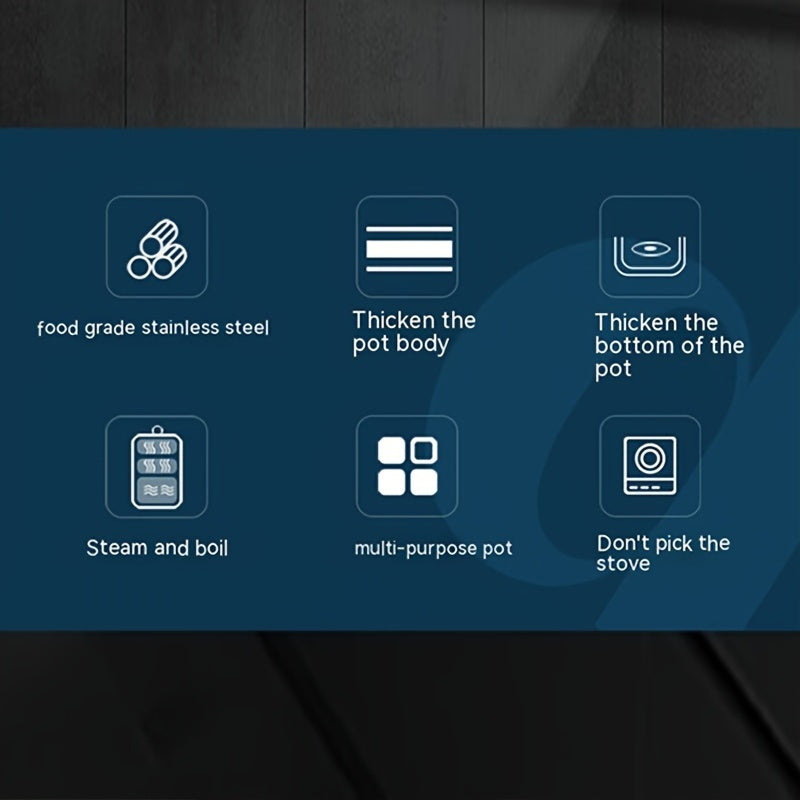 Кухонная кастрюля для супа, парящая булочки Мантоу, изготовленная из нержавеющей стали 201, с дизайном одного дна для пароварки. Диаметр кастрюли составляет 28 см, и она прозрачна для контроля за процессом приготовления. Код продукта: WMM-006.