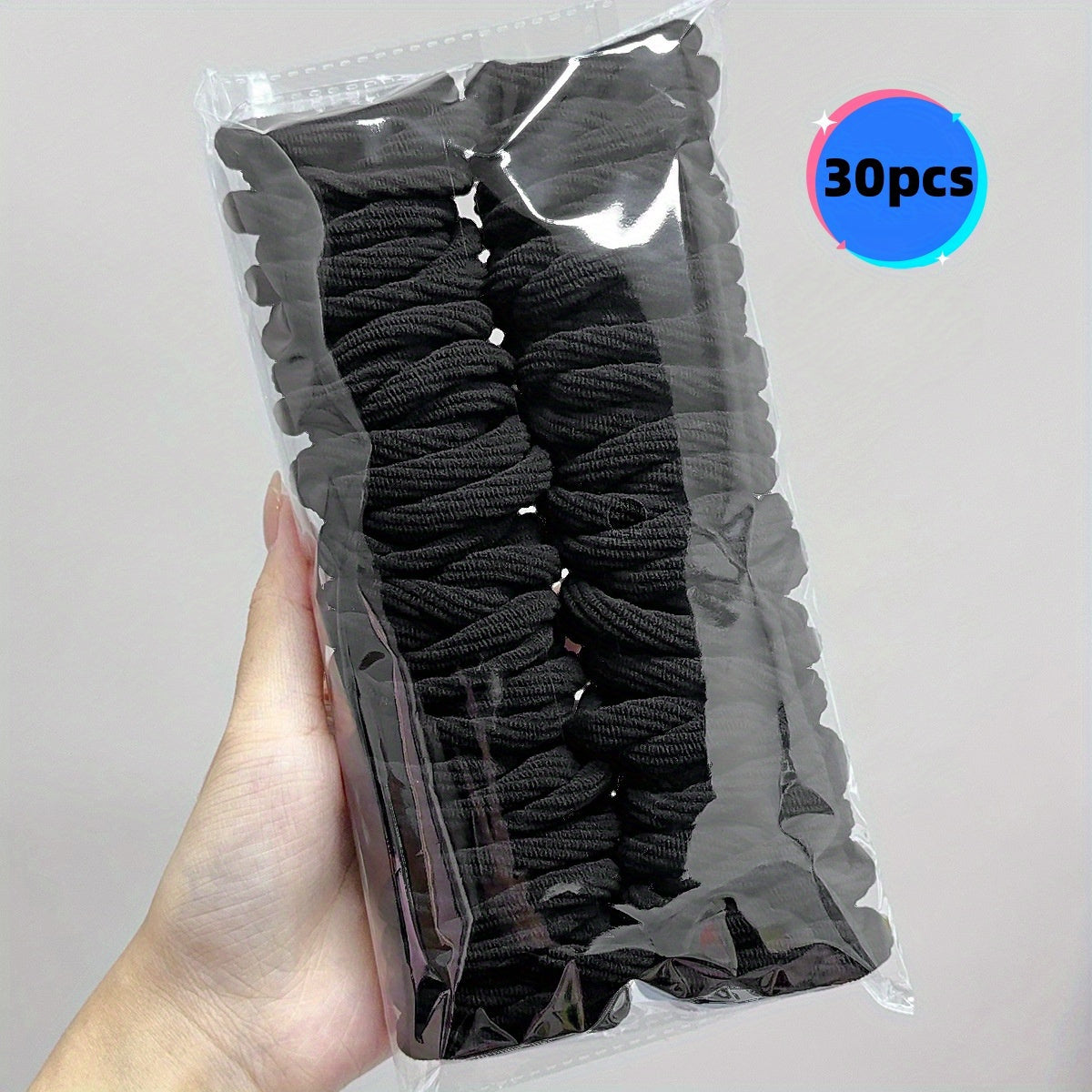 Bandas para el cabello sin costuras para mujer, 30 piezas, sujetadores de coleta gruesos y elásticos