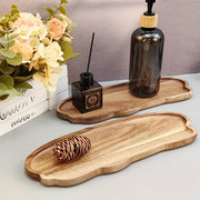 Acacia Wood Serving Tray 29x10.6cm for Home Decor and Food Presentation