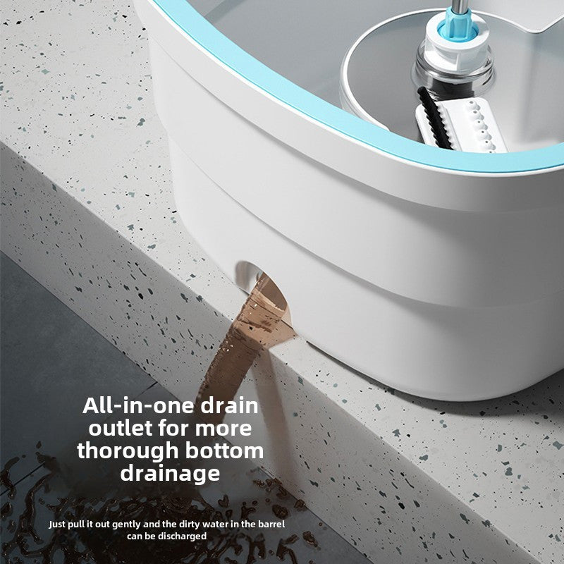 Uy uchun Spin Mop va Kova to'plami 21cm kvadrat mop mikrotozalash matolari bilan ho'l va quruq tozalash uchun