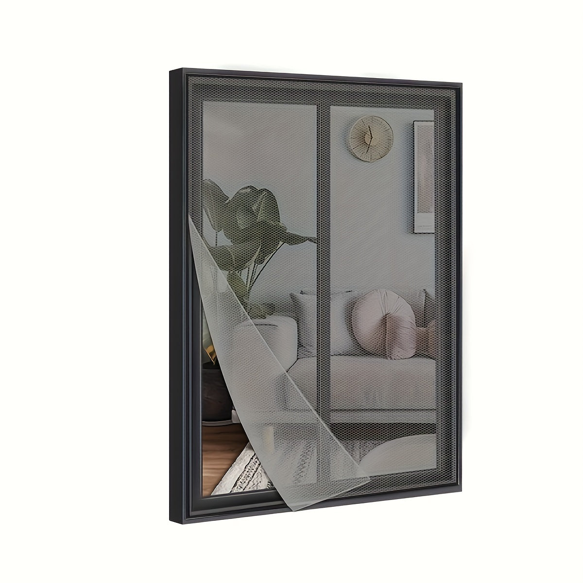 Yashash xonasi uchun sehrli lentali qora va oq chivinlar uchun ekran tarmog'i oynasi