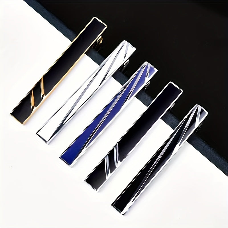 Men's Formal Business Wear Accessories Striped Tie Clip