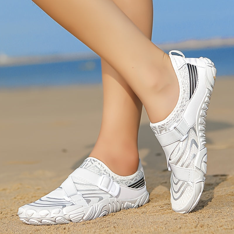 Zapatos de agua transpirables de secado rápido para mujer para playa surf, natación y pesca
