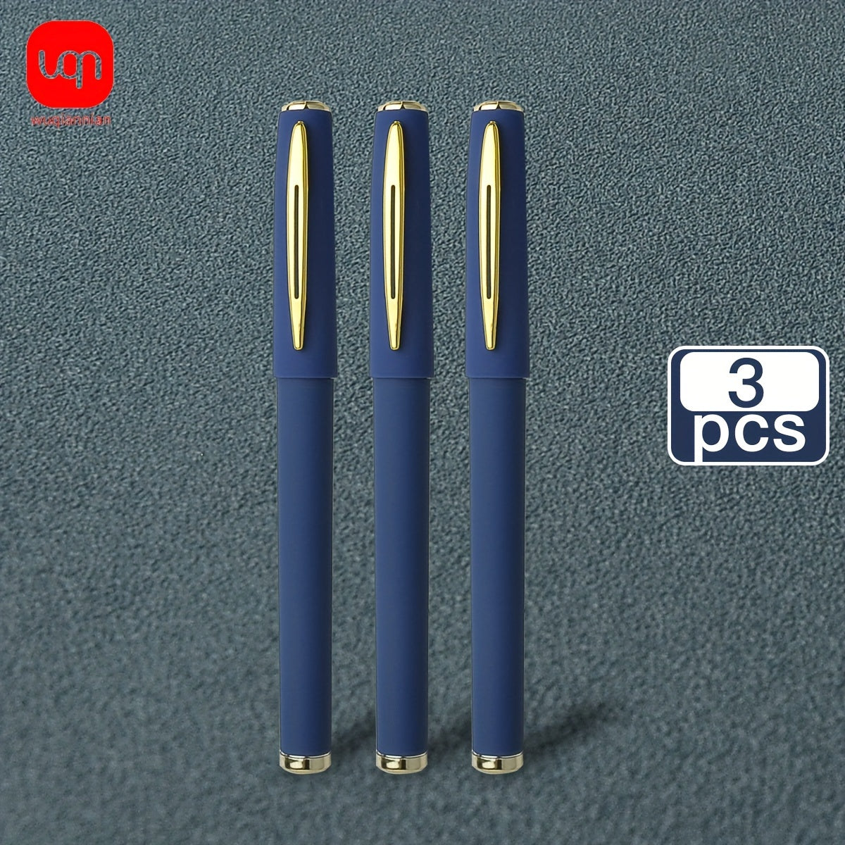 3/6pcs Large Blue Matte Gel Pens 0.7mm Bullet Tip Smooth Writing Office School