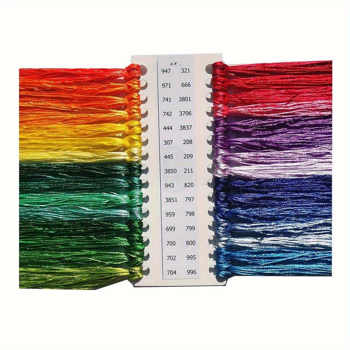 30-Color Polyester Silk Thread Set for Cross Stitch Embroidery DIY Needlework