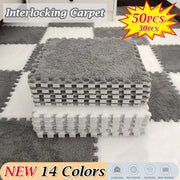 Set of 30/50 Interlocking Foam Floor Mats Square Carpet Area Rug Anti-Slip Seat Pads