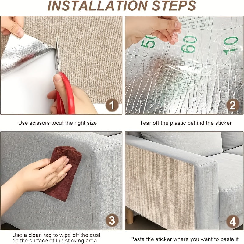 Cat Scratching Pad Wool Blend Reusable Durable Polyester Furniture Protector