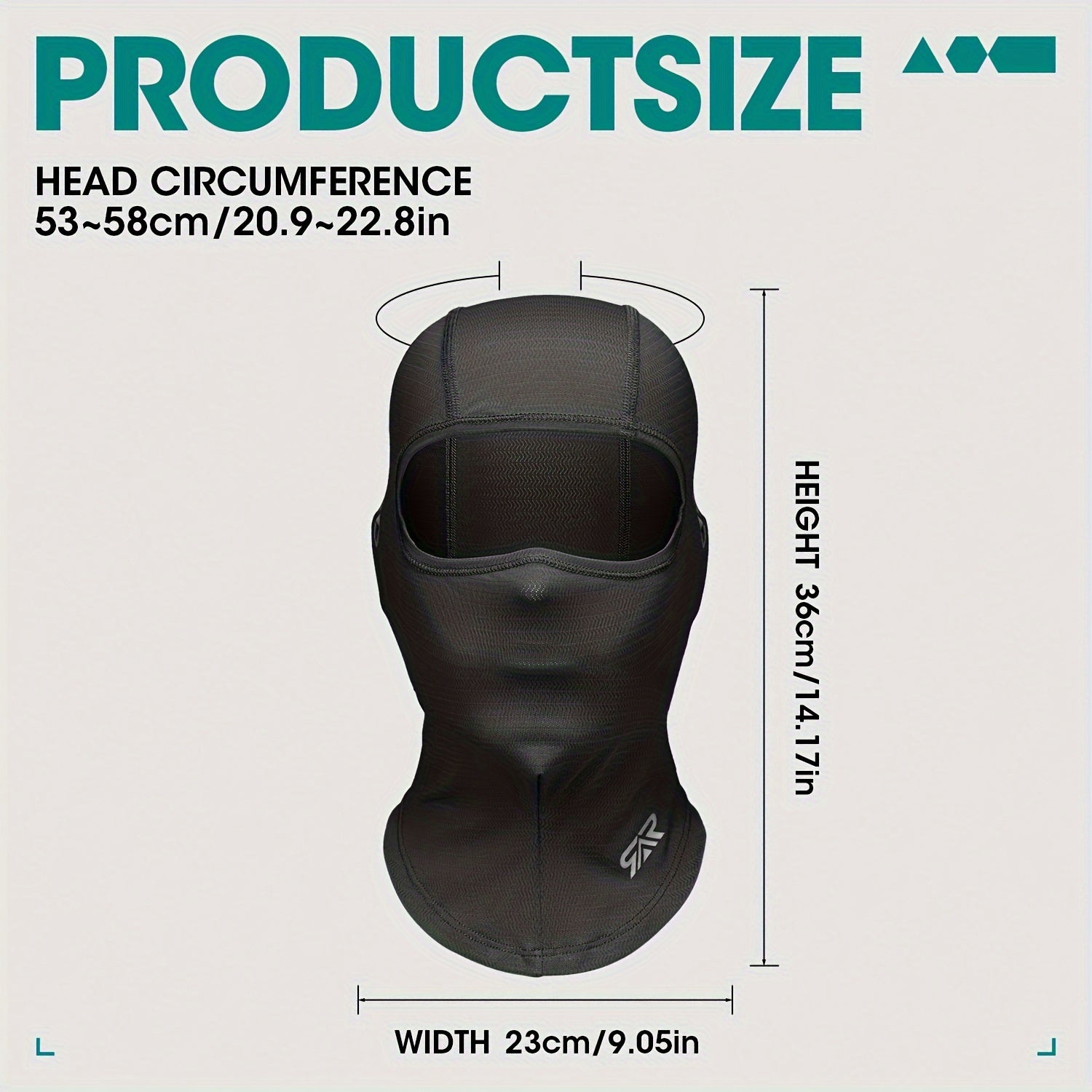 Full Face Mask with Glasses Opening Lightweight Windproof Sun Protection for Outdoor Activities