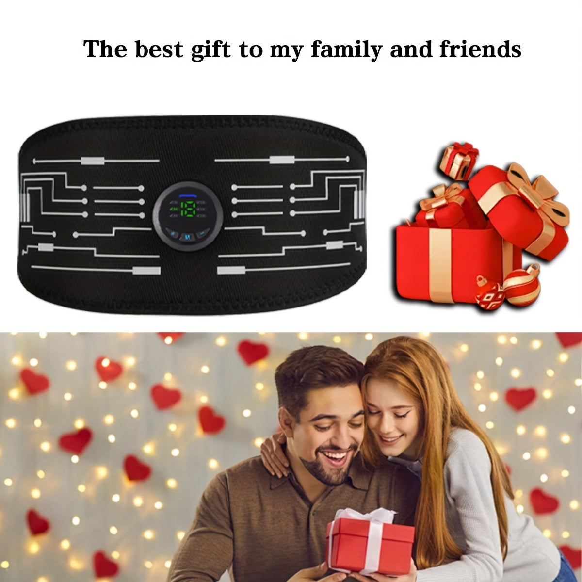 Portable Home Massager with EMS TENS Technology 6 Modes Adjustable Intensity