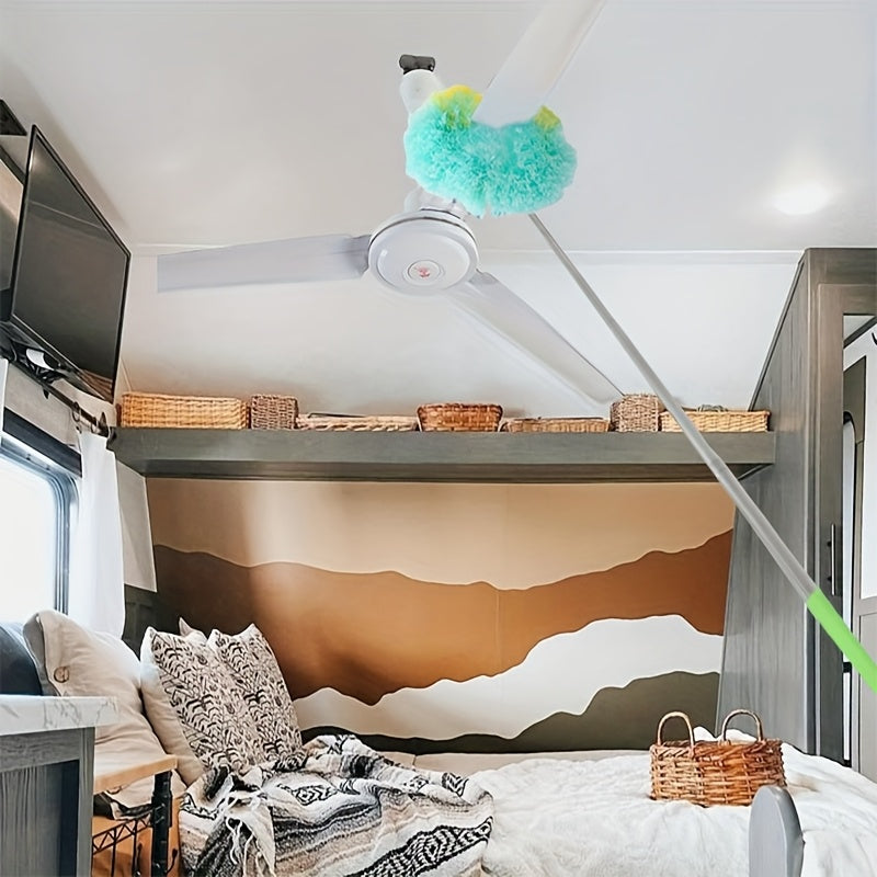 Universal Telescopic Ceiling Fan and RV Roof Cleaning Brush