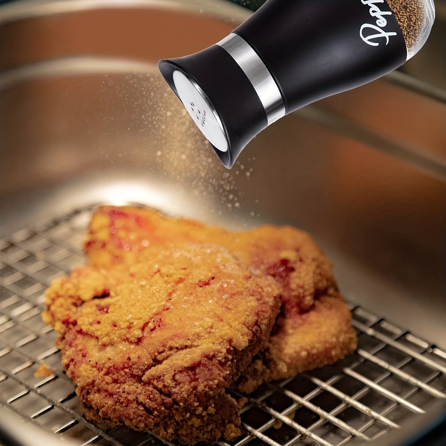 Set of Two 3.4oz Salt and Pepper Shakers for Kitchen Use