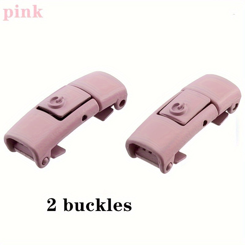 Uniseks metall No-Tie Lazy shoelace buckles turli ranglar, oson bir tugma bilan
