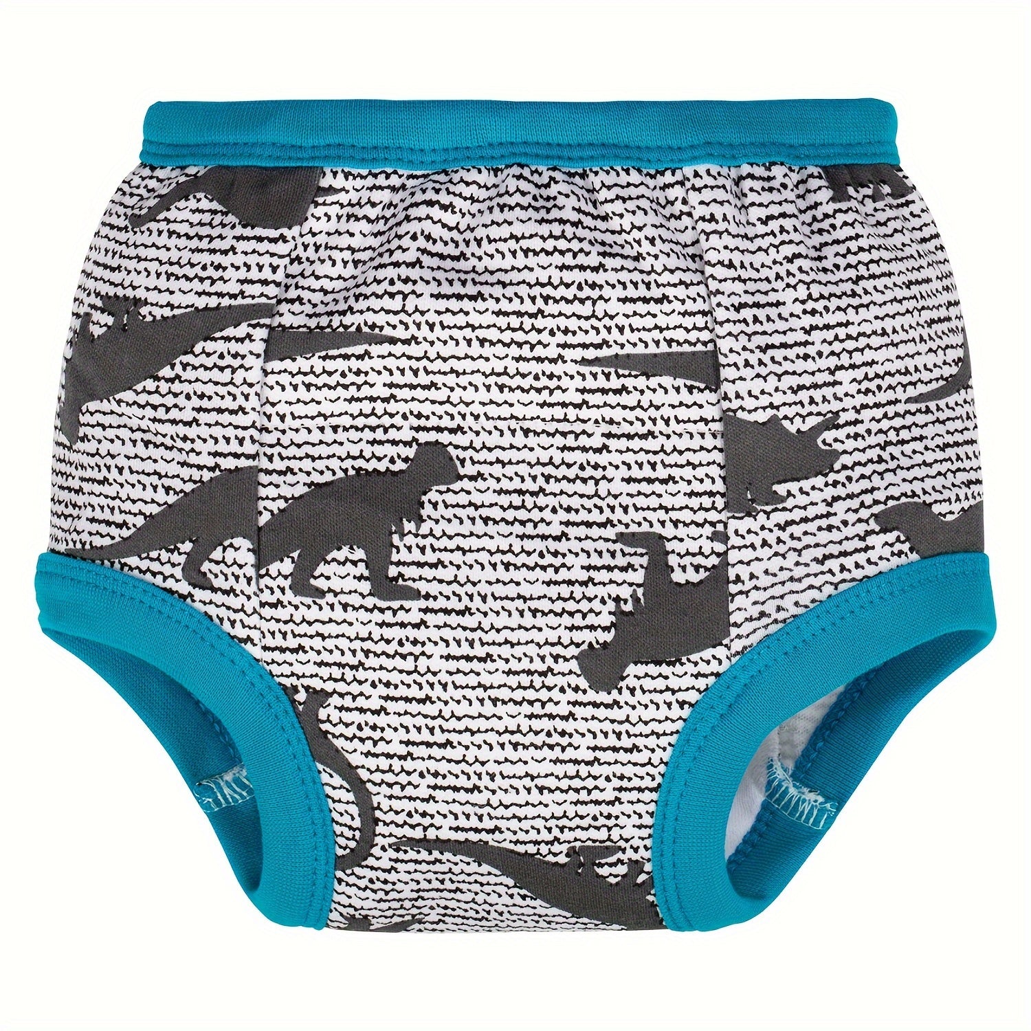 Набор из 3 многоразовых тканевых подгузников с мультяшными животными для малышей и 6-слойных тренировочных штанишек для приучения к горшку