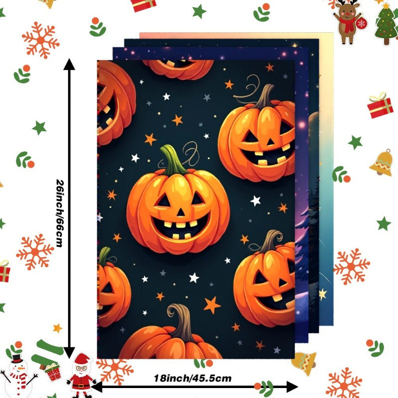 Christmas Kitchen Decorations Set of 4 Soft Material 45.72x66.04cm