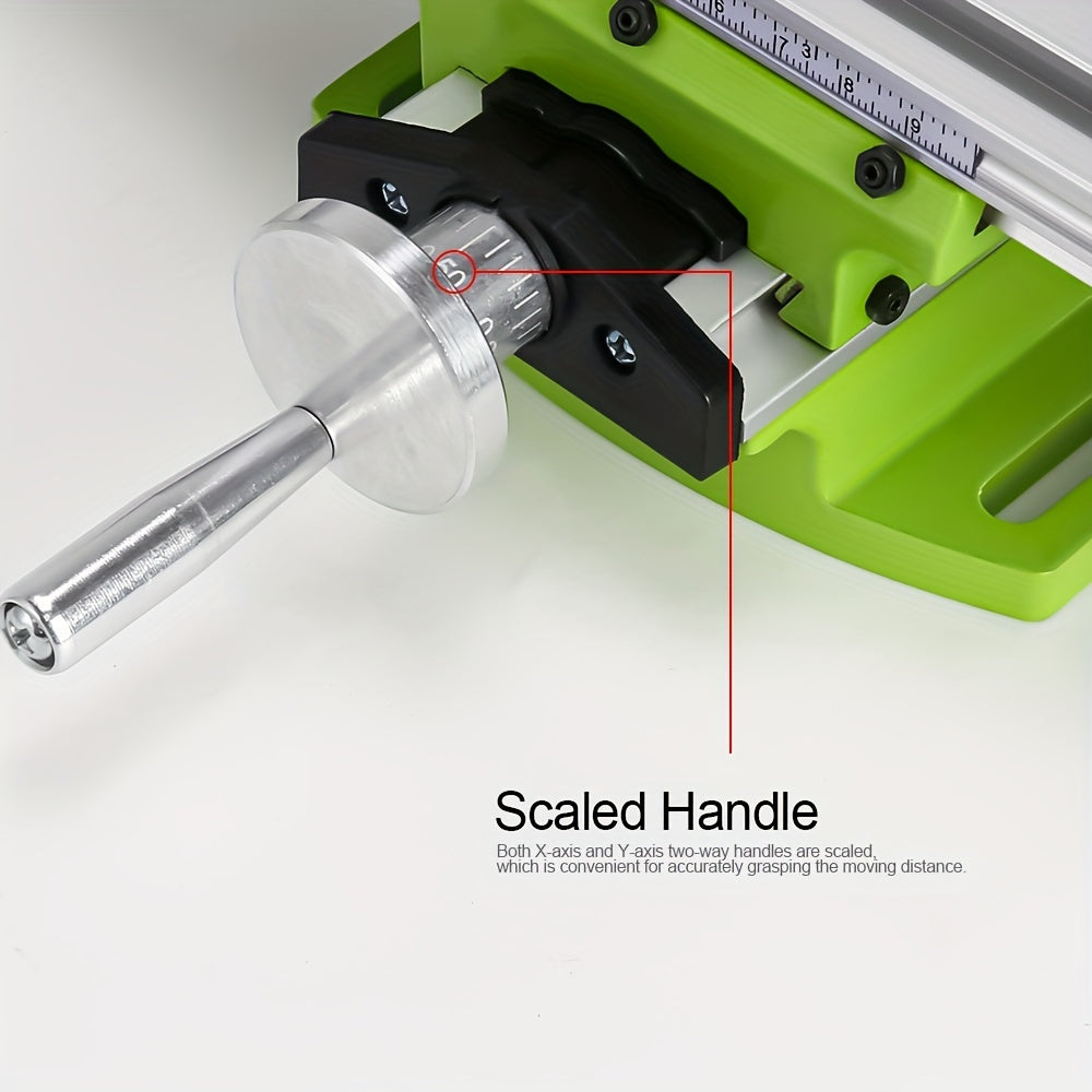 1 pieza de mesa compuesta de metal para fresado y taladrado, ajustable en X-Y