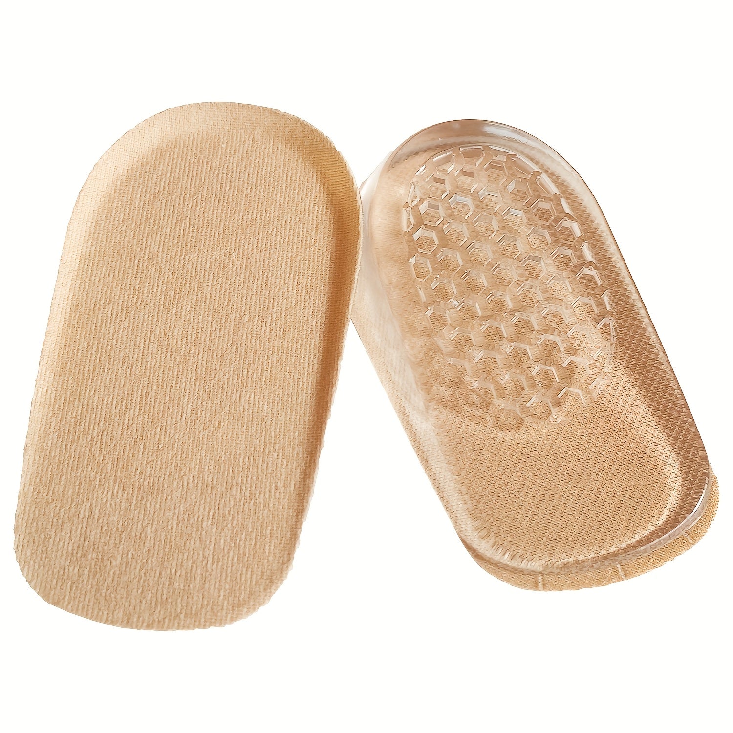 Unisex Breathable Foam Height Boosting Insoles Beige Shock Absorbing Pads