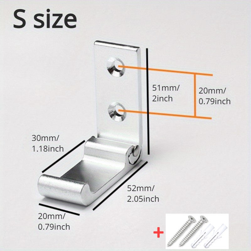 Foldable Wall Hooks Black Gold Silver for Bathroom Bedroom Coat Rack Robe Hanger