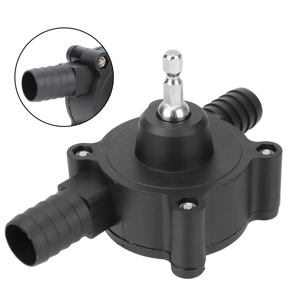 Qora portativ elektr quvvatli burg'ulash nasosi suyuqlik o'tkazish uchun sozlanadigan oqim valfi bilan