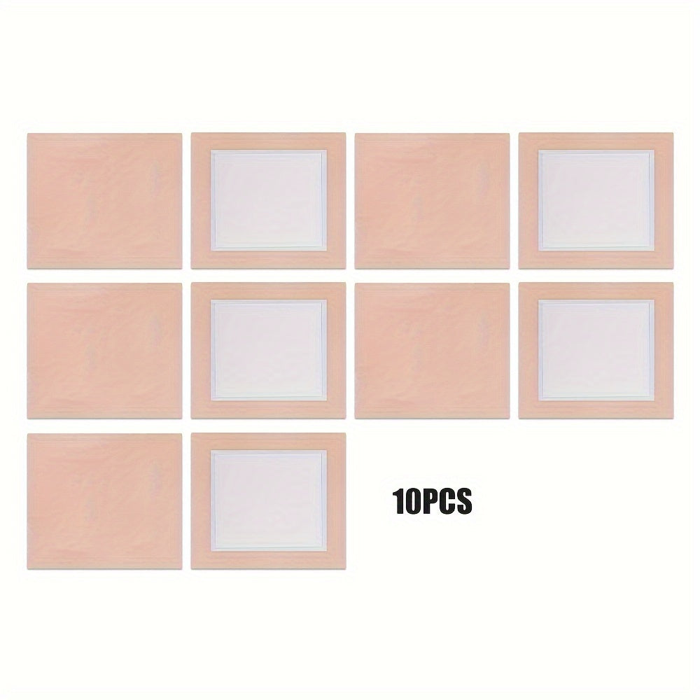 10pcs Organic Self-Adhesive Castor Oil Packs for Home Spa Treatment No Wash Leak-Proof