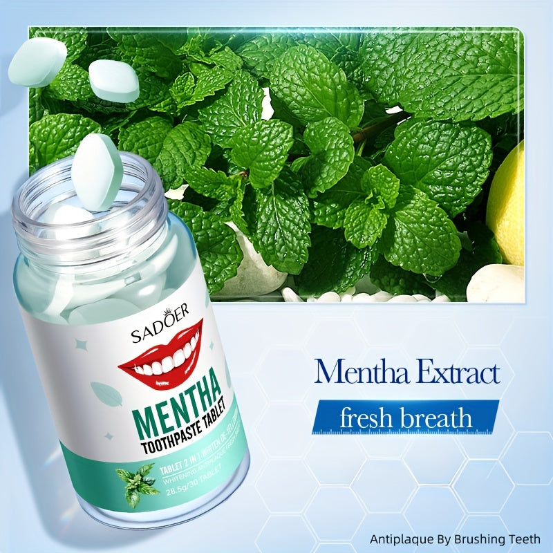 Chekish Mint Dantoyog' tabletkalari Qattiq dantoyog' granullari Sayohat uchun yangi nafas Yoqimli oqartirish