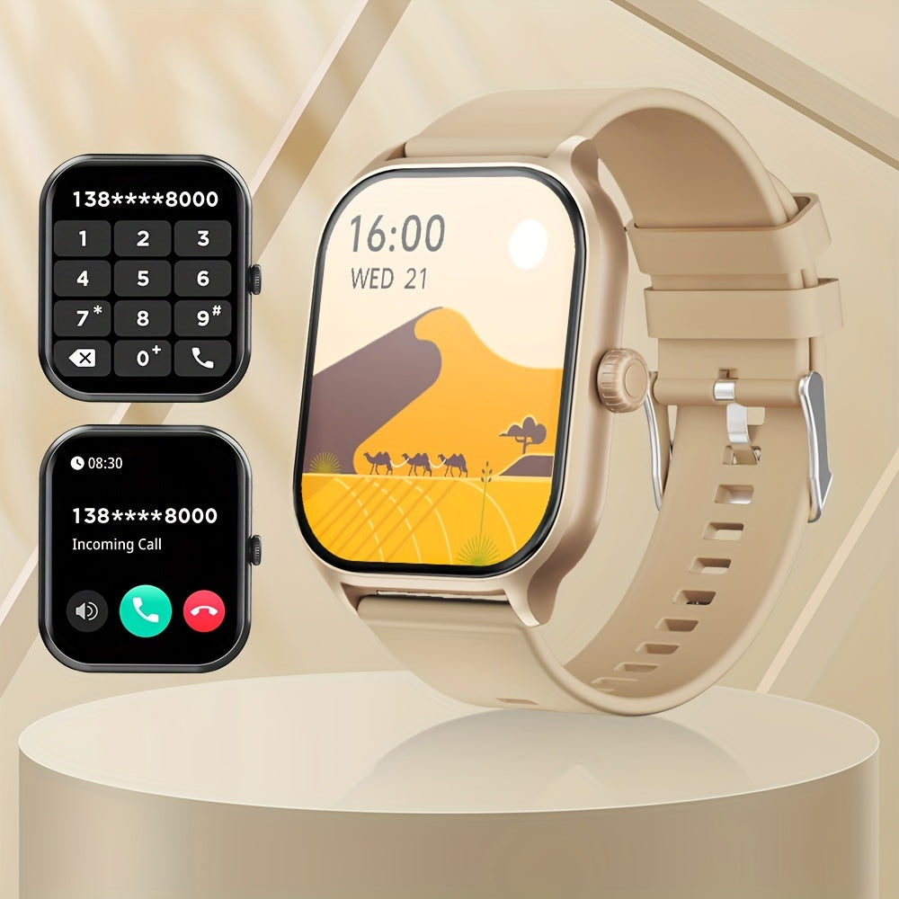 Smartwatch with 5.11cm Touch Screen Fitness Tracker Pedometer Calories Distance 100+ Exercise Modes for Android iPhone