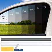 Avtomobil oynasi quyosh filtri Anti-UV yashil manzara stiker 50.8x299.72cm