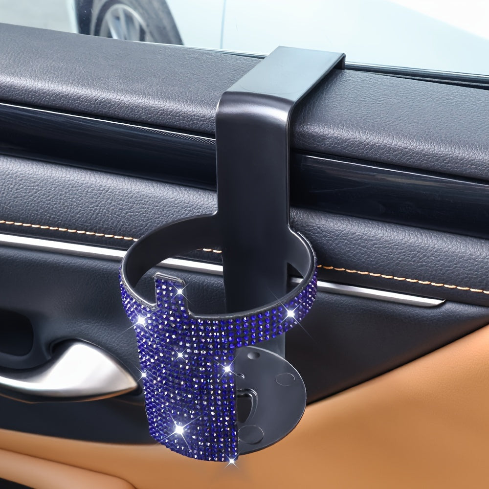 Universal Rhinestone Car Cup Holder for Beverage Cans and Cups