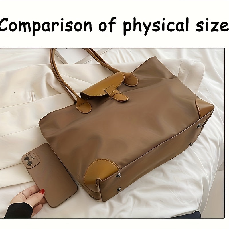 Zamonaviy va amaliy ayollar uchun yelka sumkasi, katta sig'imi bilan kundalik safar va sayohat uchun mukammal.