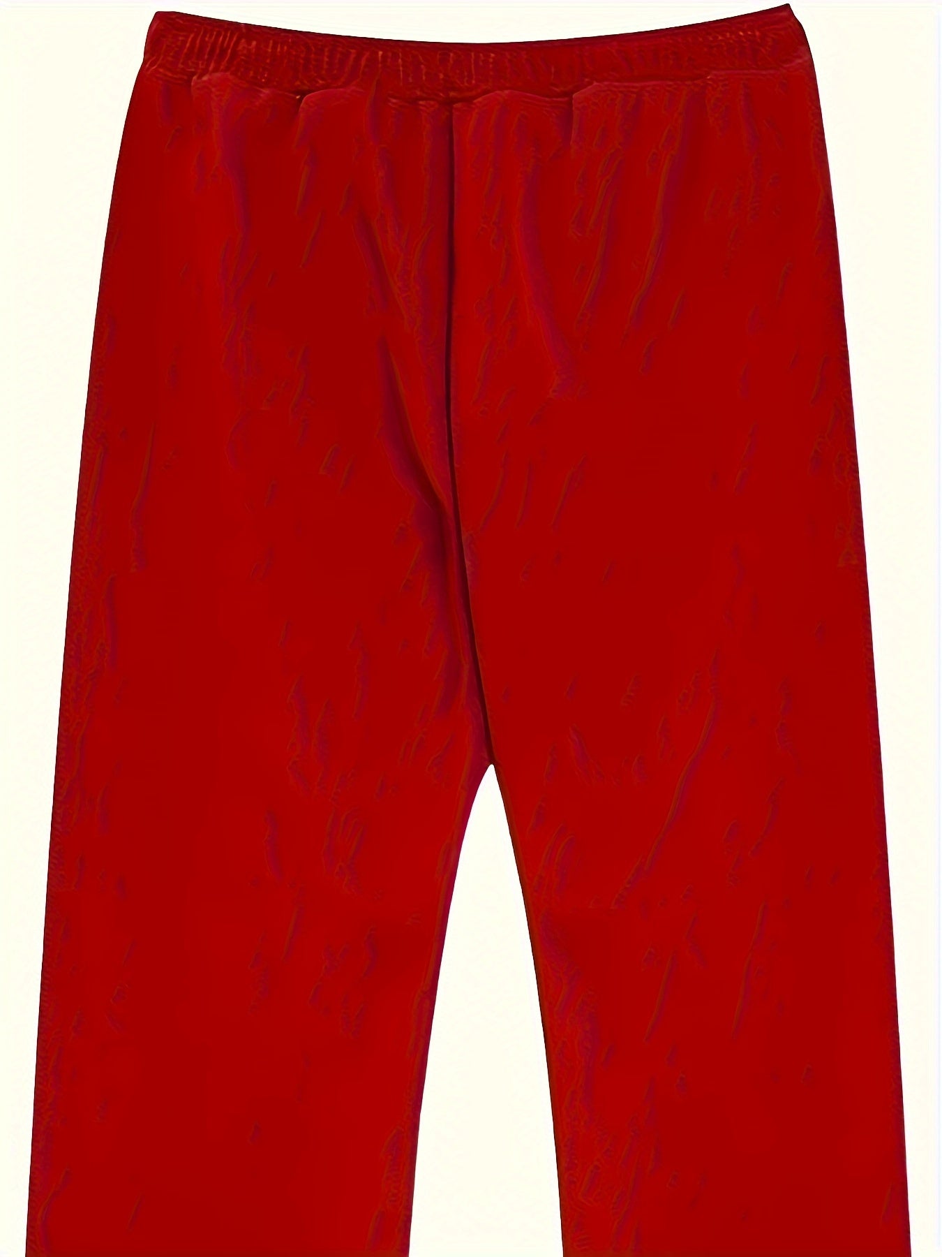 Men's Plus Size Casual Sports Pants Polyester Knit Fabric Regular Fit Elastic Waist Drawstring Cartoon Color Block